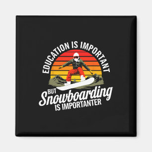 Snowboarding Lover Humour Design Funny Snowboarder Magnet