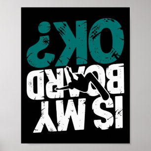 Snowboarding Lover Humour Design Funny Snowboarder Poster