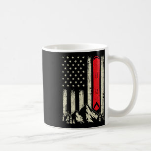 Snowboarding Lover - Usa Flag Snowboarder Wintersp Coffee Mug