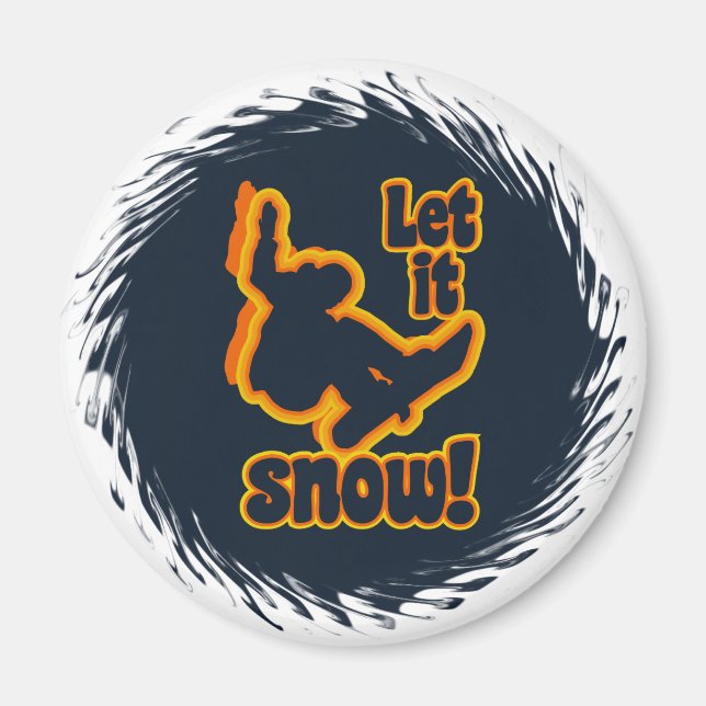 Snowboarding magnet (Front)
