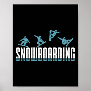 Snowboarding Men  Poster