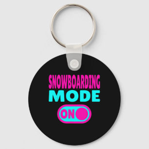 Snowboarding Mode On – Winter Sports Key Ring