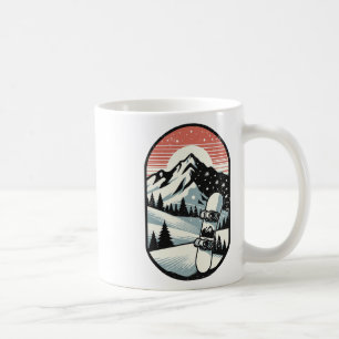 Snowboarding Mountain Scene Snowboarder 1 Coffee Mug