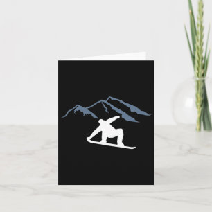 Snowboarding Mountains Card