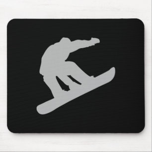 Snowboarding mouse pad