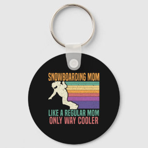 Snowboarding Mum Snowboard Snowboarder Winter Spor Key Ring