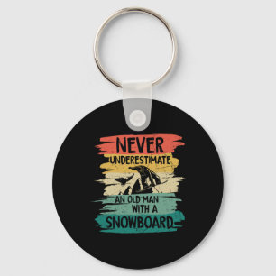 Snowboarding Never Underestimate An Old Man With A Key Ring