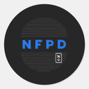 Snowboarding No Friends On Powder Day  Classic Round Sticker