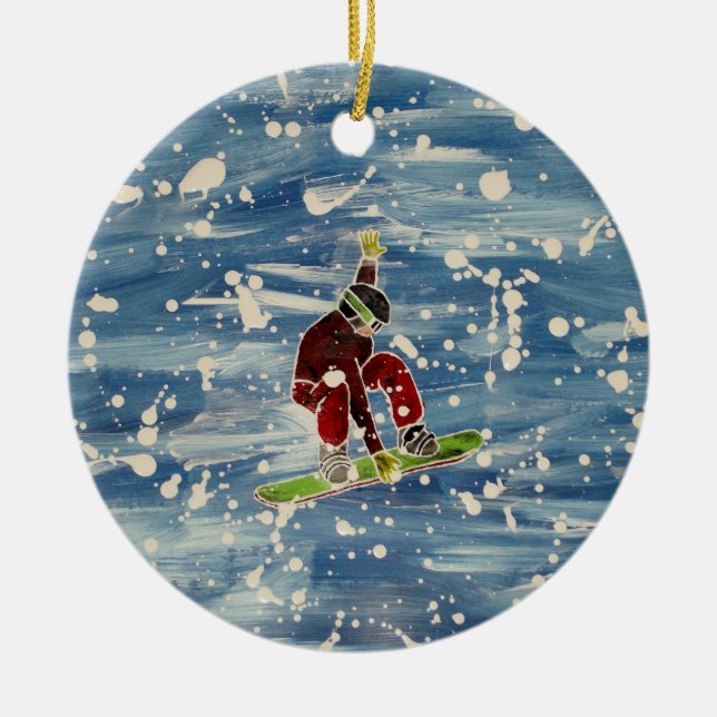 Snowboarding ornament (Front)