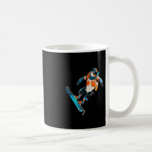 Snowboarding Penguin Winter Sports Fun Coffee Mug