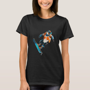 Snowboarding Penguin Winter Sports Fun T-Shirt