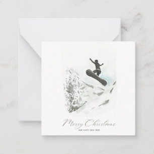 Snowboarding Photo Christmas Card