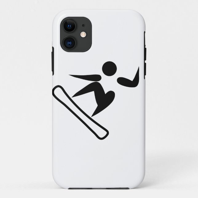 Snowboarding Pictograph Case-Mate iPhone Case (Back)