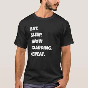 Snowboarding Png Eat Sleep Sports Repeat For Men W T-Shirt
