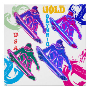 SNOWBOARDING POSTER