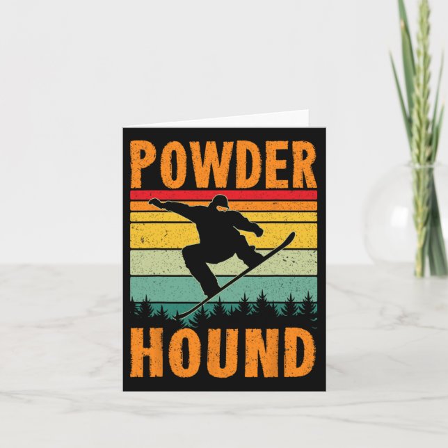 Snowboarding - Powder Hound  Card (Front)