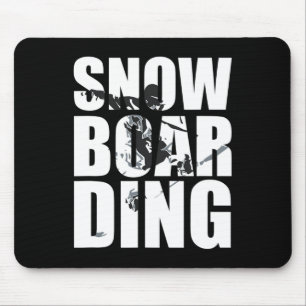 Snowboarding Saying For Wintersport Fans Great Gif Mouse Pad