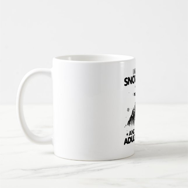 Snowboarding Sayings | Snowboarder Mountains Gifts Coffee Mug (Left)