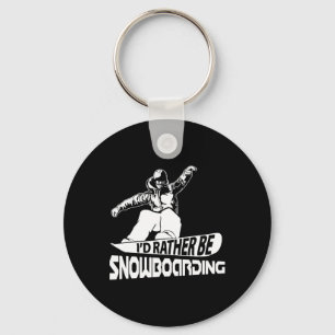 Snowboarding Shirt Snow Boarding Snow Board  Key Ring