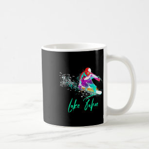 Snowboarding Shirt Vintage Lake Tahoe California T Coffee Mug