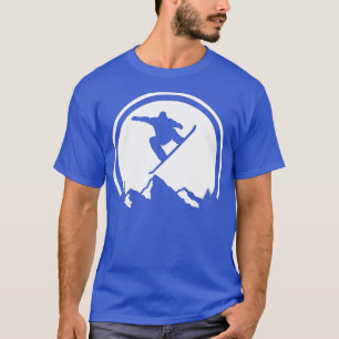 Snowboarding Silhouette Big Stunt Snowboarder Snow T-Shirt