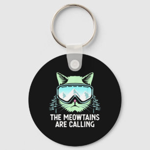 Snowboarding Skiing Art For Men Women Kid Winter S Key Ring