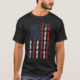 Snowboarding Skiing Snowboard American Flag Snowbo T-Shirt