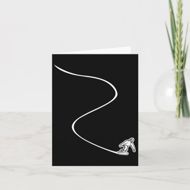 Snowboarding Slopes - Snowboard  Card (Front)