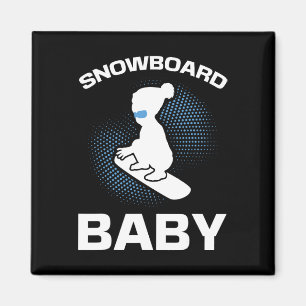 Snowboarding Snowboard Ba Magnet