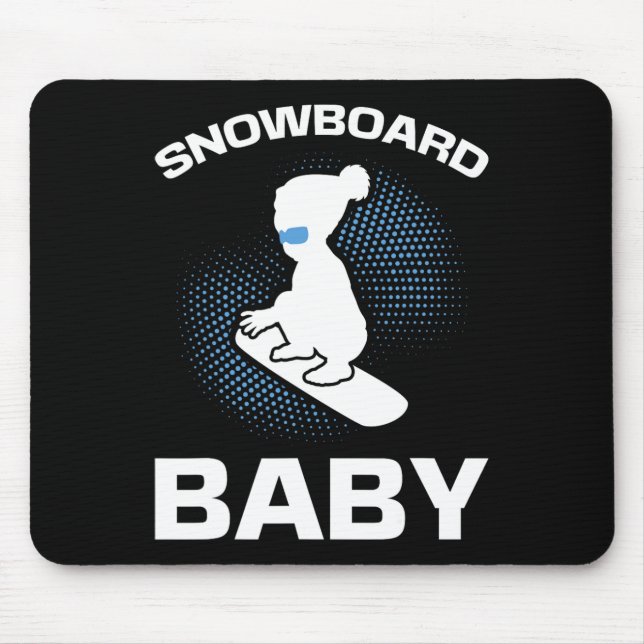 Snowboarding Snowboard Ba  Mouse Pad (Front)