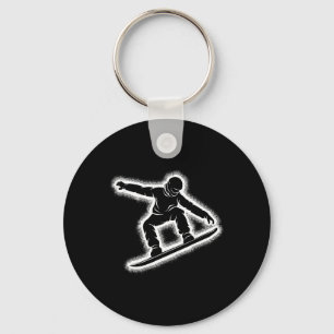 Snowboarding Snowboard Boys Kids Mens 1 Key Ring