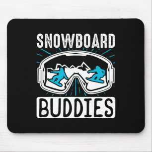Snowboarding Snowboard Buddies  Mouse Pad