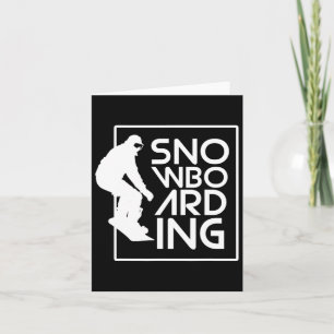 Snowboarding Snowboard Gift Love Snowboarding Card