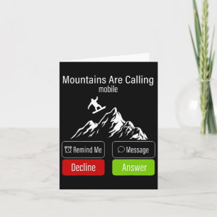 Snowboarding Snowboard Mobile Phone Display Mounta Card