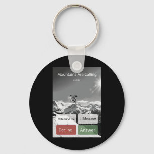 Snowboarding Snowboard Mobile Phone Display Vintag Key Ring