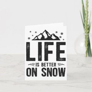Snowboarding Snowboard Mountain Ski Skiing Card