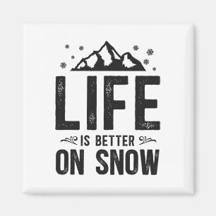 Snowboarding Snowboard Mountain Ski Skiing Magnet