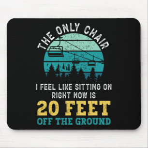 Snowboarding Snowboard Ski Lift Vintage Retro The Mouse Pad