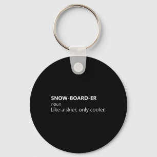 Snowboarding Snowboard Tee Snowboarder Definition  Key Ring