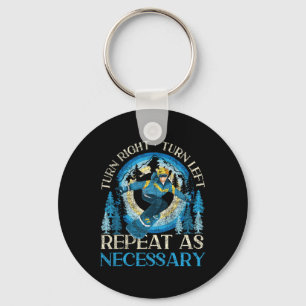 Snowboarding Snowboard Turn Right Turn Left Repeat Key Ring