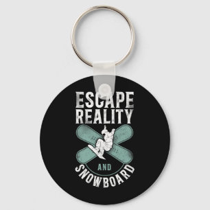 Snowboarding Snowboard Vintage 13  Key Ring