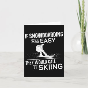 Snowboarding Snowboard Vintage 3 Card