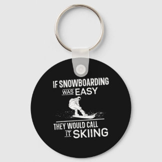 Snowboarding Snowboard Vintage 3  Key Ring