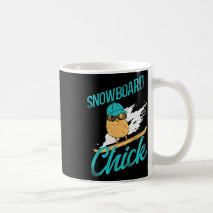 Snowboarding Snowboard Vintage Chicken Chick Coffee Mug