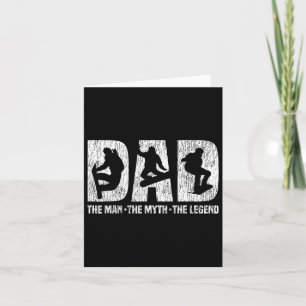 Snowboarding Snowboard Vintage Dad Father Dad The Card