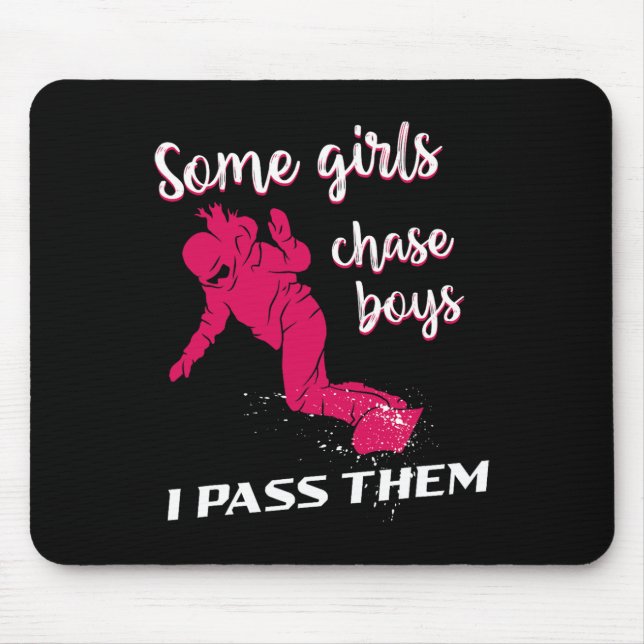 Snowboarding Snowboard Vintage Girl  Mouse Pad (Front)