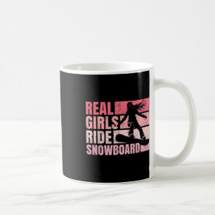 Snowboarding Snowboard Vintage Girl Ride Real Girl Coffee Mug