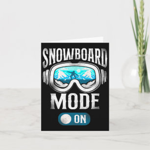 Snowboarding Snowboard Vintage Goggles Card