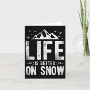 Snowboarding Snowboard Vintage Mountain Ski Skiing Card