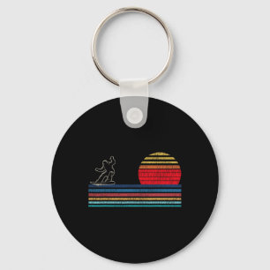 Snowboarding Snowboard Vintage Retro 9  Key Ring